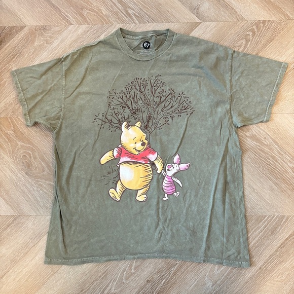 XL Disney Winnie the Pooh Green Kids T-Shirt - Picture 1 of 3